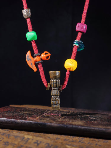Tibetan Thokcha Heritage Seal Totem Necklace