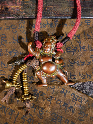 Tibetan Thokcha Vajrapani Warrior Amulet Necklace