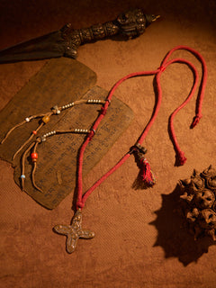 Guardian Protection Sky-Iron Bird Totem Vajra Thokcha Necklace