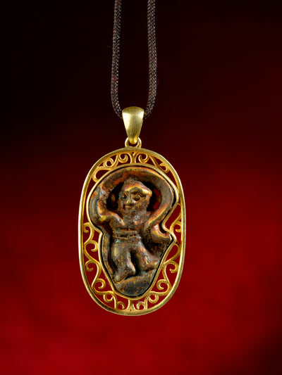 Vajra Guardian Thokcha Gold-Plated Sterling Silver Necklace