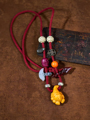 Empowering Fortune Thokcha Amulet Necklace
