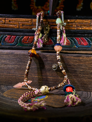 Folk Amulet Charm Thokcha Necklace