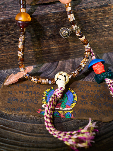 Folk Amulet Charm Thokcha Necklace