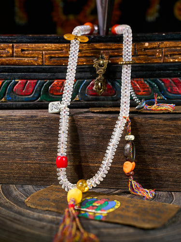 Empowered Spirit Celluloid Nitrate Thokcha Necklace