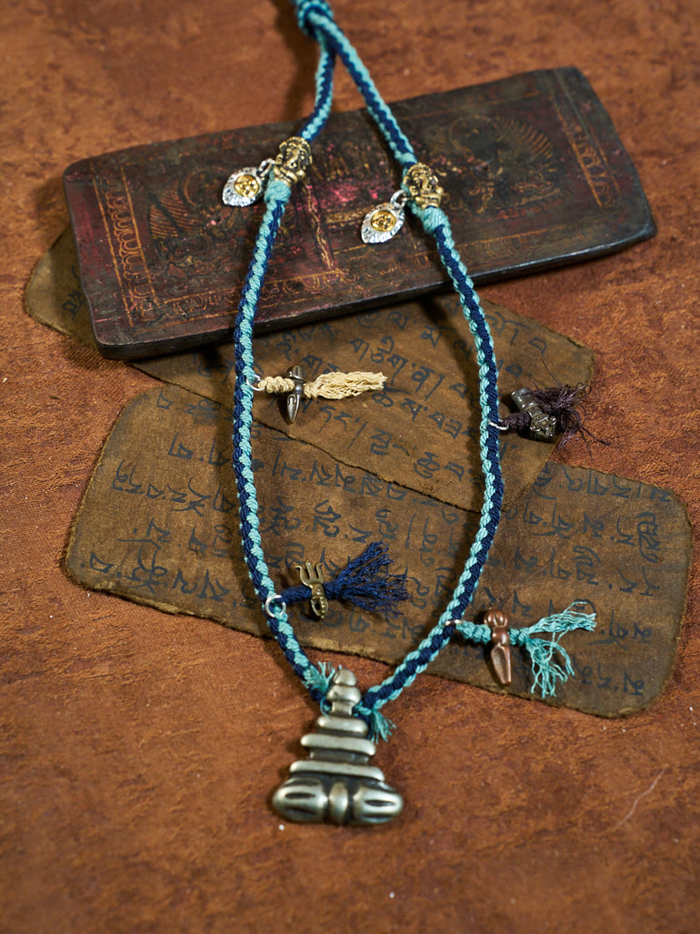 Stupa Thokcha Charm Strand Necklace