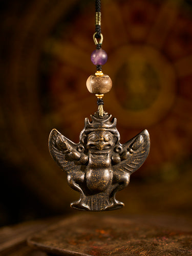 Powerful Meteoric Iron Garuda Pendant