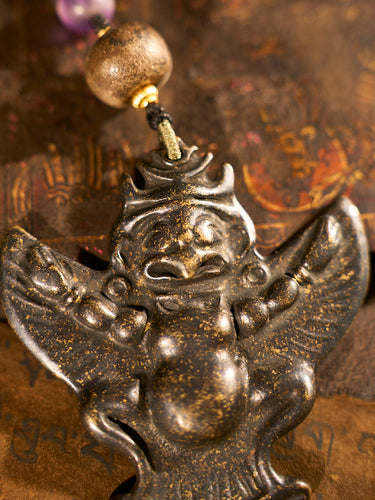 Powerful Meteoric Iron Garuda Pendant