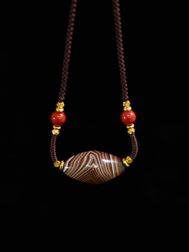 Winding Peaks Tibetan Pure Sardonyx Necklace