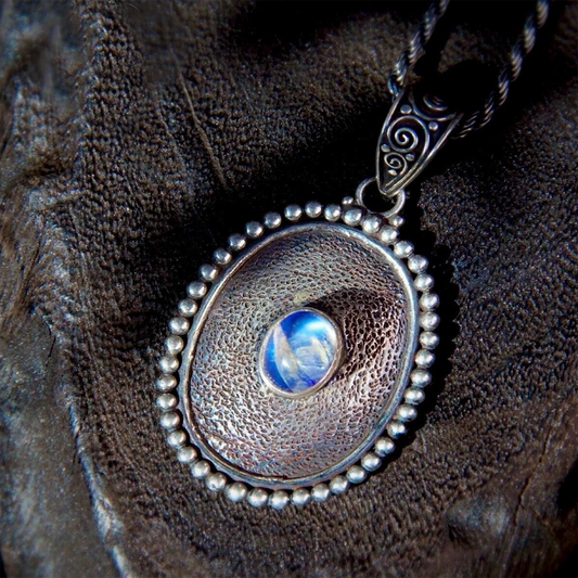 Peace Energy Moonstone Healing Sterling Silver Pendant