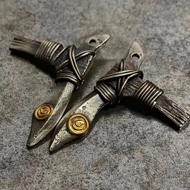 Silver Dagger Guardian Talisman Pendant