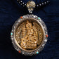 Divine Abundance Silver Pendant Handcrafted with Coral and Turquoise