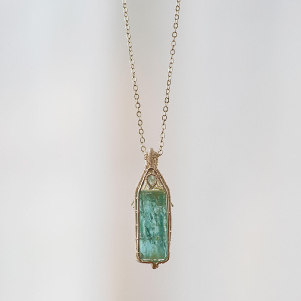 Soft Embrace Aquamarine Pendant