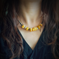 Tibetan Natural Raw Amber And Turquoise Traditions Knotted Choker Necklace For Wealth