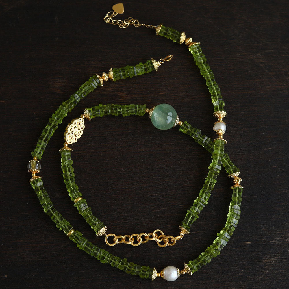 Elite Wealth Status Peridot Necklace