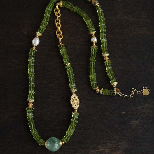 Elite Wealth Status Peridot Necklace