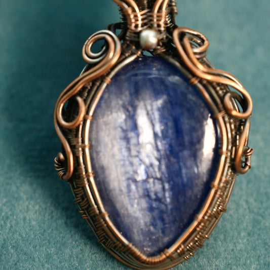 Quiet Flame Kyanite Pendant