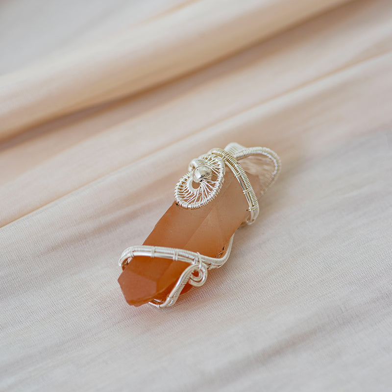 Roar of Resolve Red Rutile Quartz Pendant