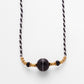 Lucky Protection Dzi Bead Necklace – Spiritual Energy with Gold-plated Details