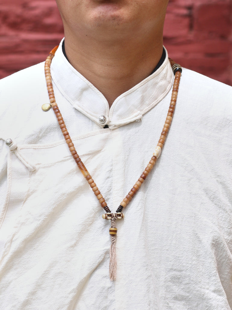 Kailash Energy Guardian Blessings Yak Bone Necklace