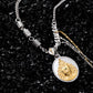 Golden Guardian Silver Pendant Necklace Handcrafted for Wealth and Protection