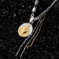 Golden Guardian Silver Pendant Necklace Handcrafted for Wealth and Protection