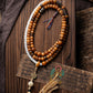 Tibetan White Jade Bodhi Wealth Necklace