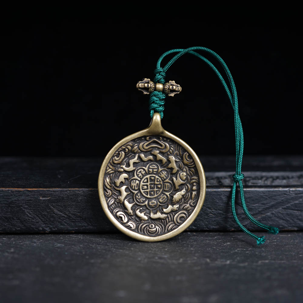 Zodiac Wealth Copper Pendant