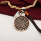 Prosperity Amulet Pendant - Handcrafted Copper Wealth Talisman