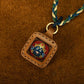 Handcrafted Leather Yellow Wealth God Pendant