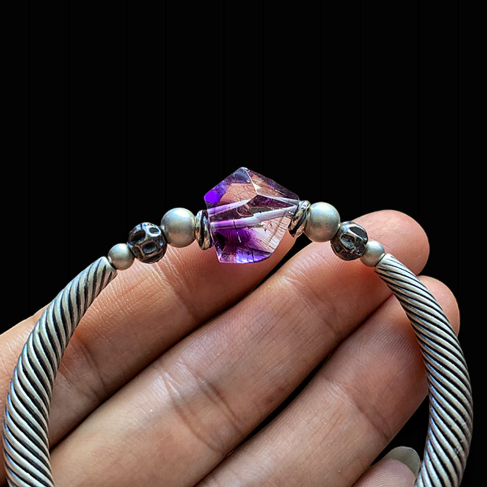 Amethyst Serenity Silver Bracelet