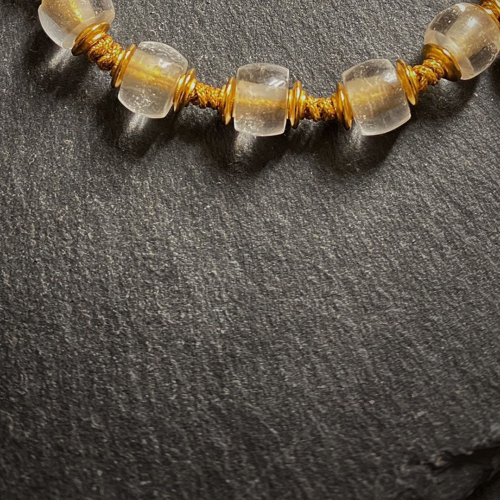 Opulence Wealth Stream Clear Quartz Bracelet