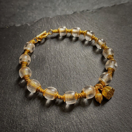 Opulence Wealth Stream Clear Quartz Bracelet