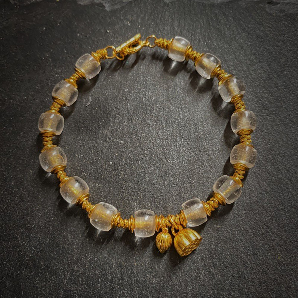 Opulence Wealth Stream Clear Quartz Bracelet