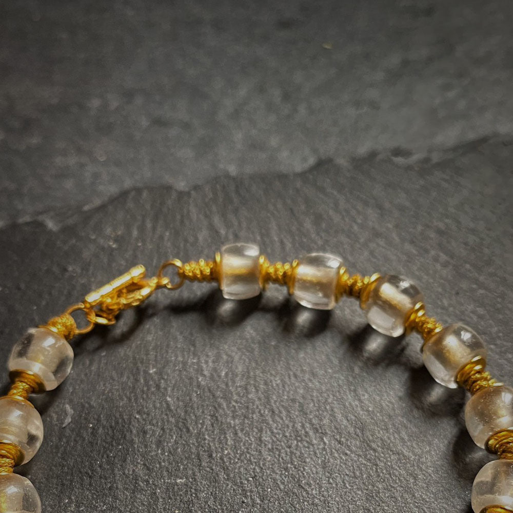 Opulence Wealth Stream Clear Quartz Bracelet