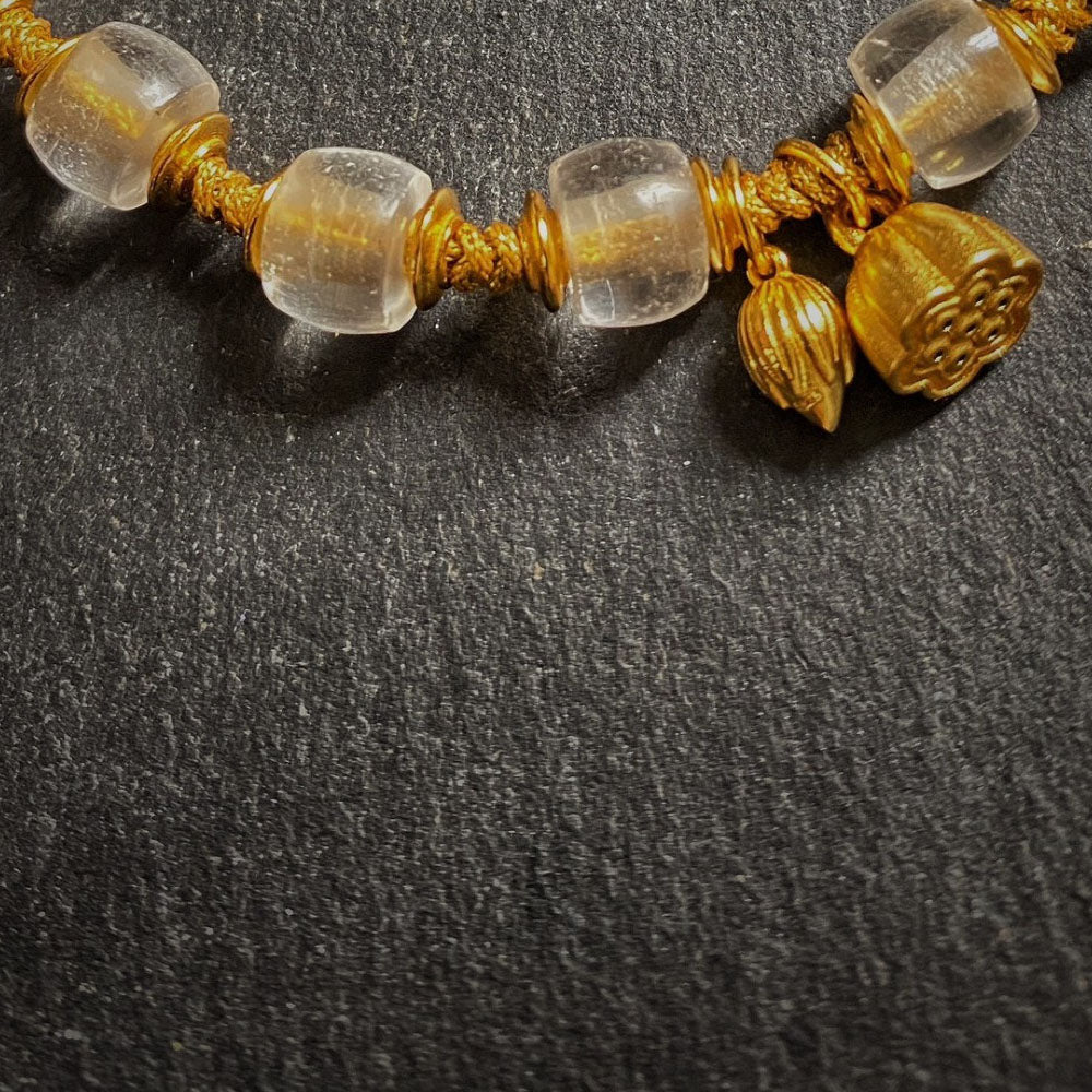 Opulence Wealth Stream Clear Quartz Bracelet