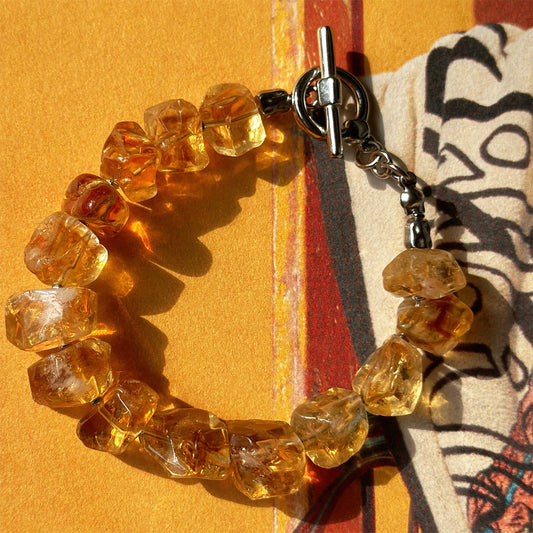 Kailash Energy Detailed Wealth Citrine Bracelet