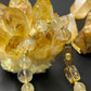 Citrine Wealth Prosperity Bracelet with 18k Gold and Tribal Pattern