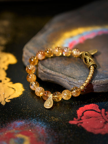 Solar Fortune Citrine Bracelet – Radiate Wealth & Energy