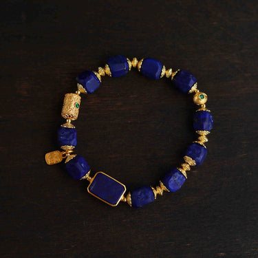 Wings of Courage Lapis Lazuli Bracelet
