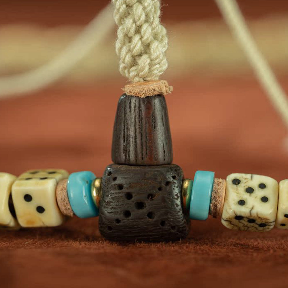 108 Beads Antique Tibetan Jade & Turquoise Bodhi Seed Prayer Bracelet
