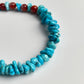 Guardian Wealth Bracelet Handcrafted Tibetan Turquoise and Carnelian Protection Beads