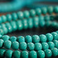 Turquoise Health Mala Necklace 108 Bead Meditation for Wellness