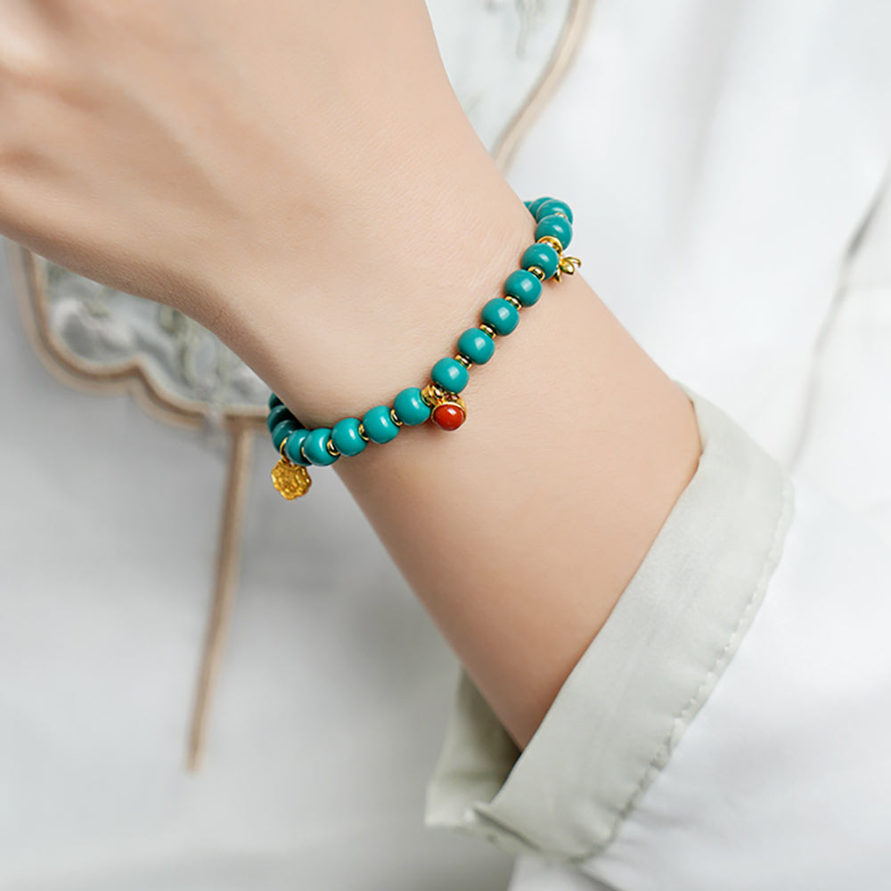 Kailash Energy Wealth Turquoise Bracelet