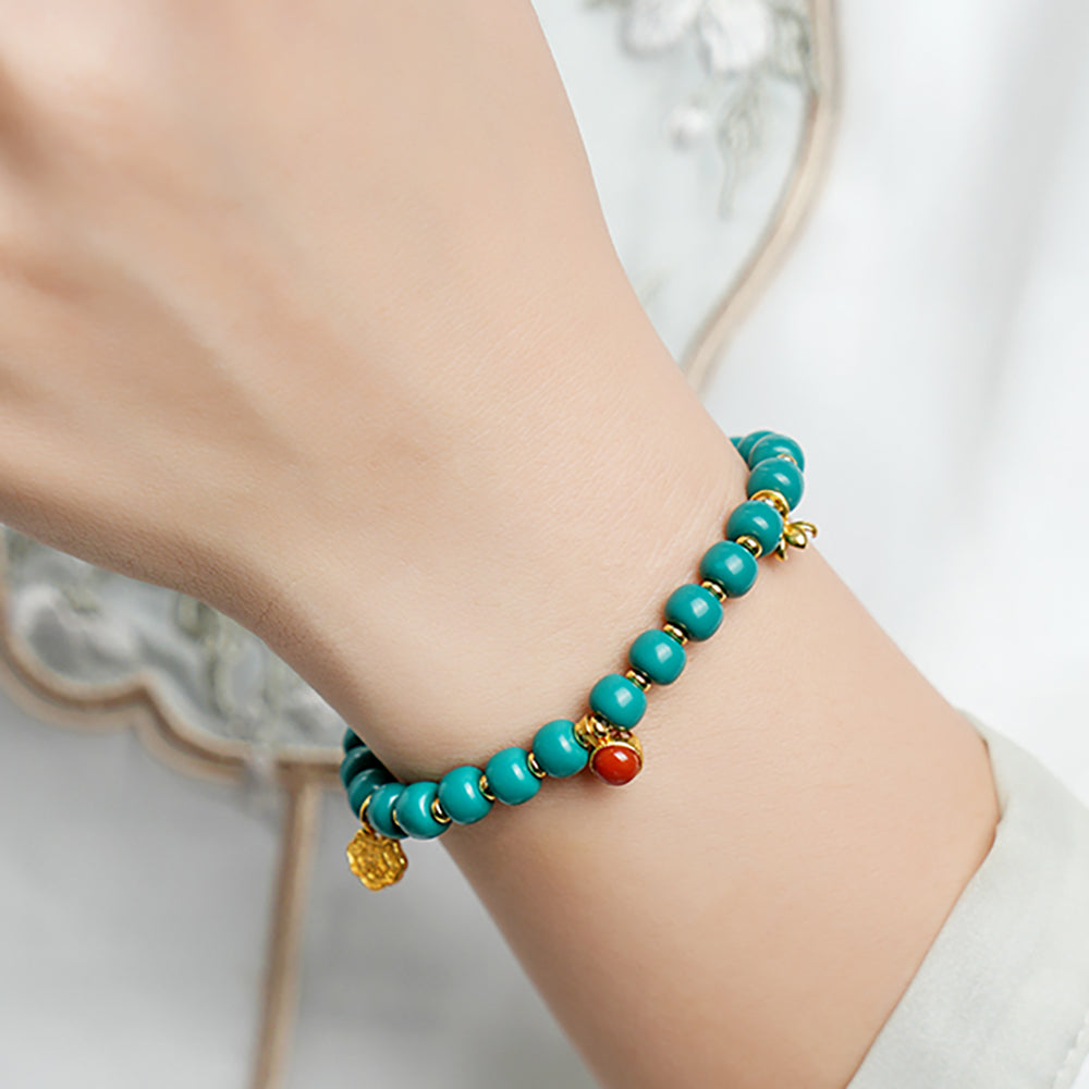 Kailash Energy Wealth Turquoise Bracelet