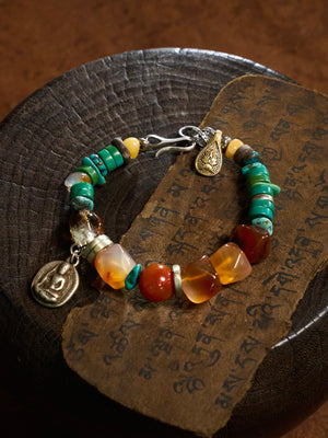 Jokhang Temple · Wisdom Protection Shakyamuni Turquoise Bracelet