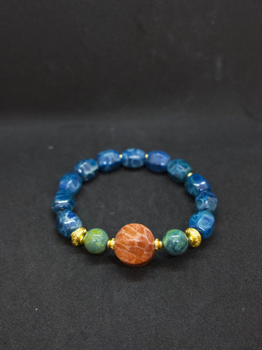 Agatized Coral Tranquil Ocean Bracelet