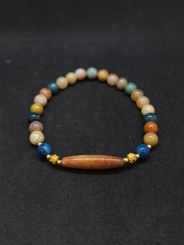 Agatized Coral Flow of Light Wish Bracelet