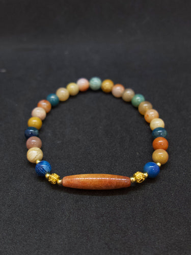 Agatized Coral Flow of Light Wish Bracelet