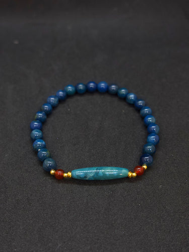 Agatized Coral Ocean Harmony  Energy Bracelet