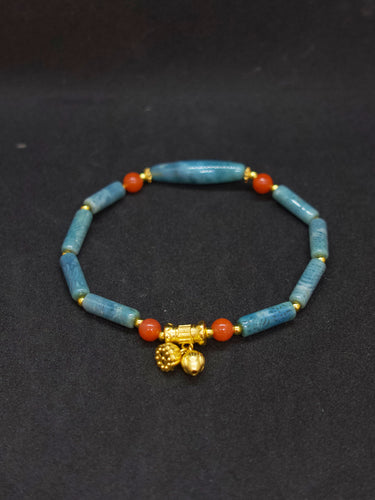 Agatized Coral Serenity Bell Bracelet